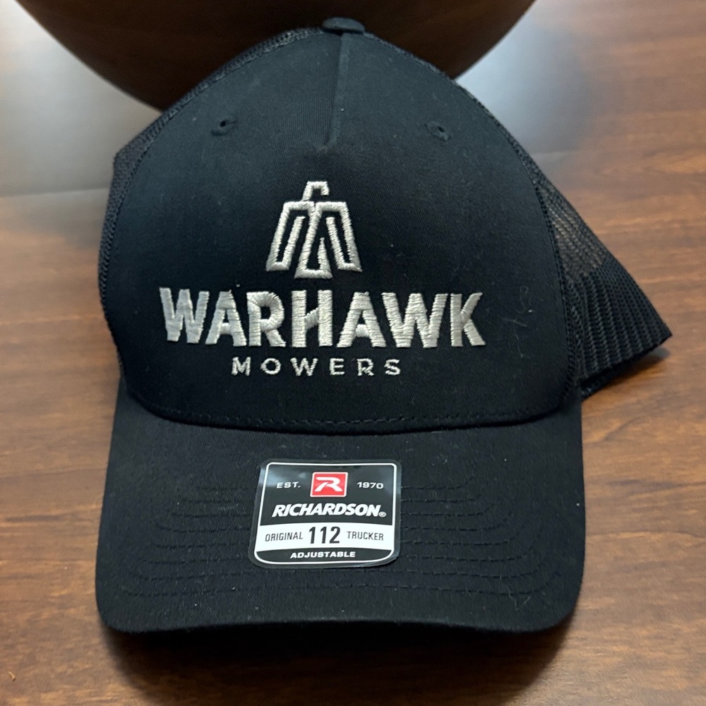 Warhawk Mowers Black Richardson Trucker Hat